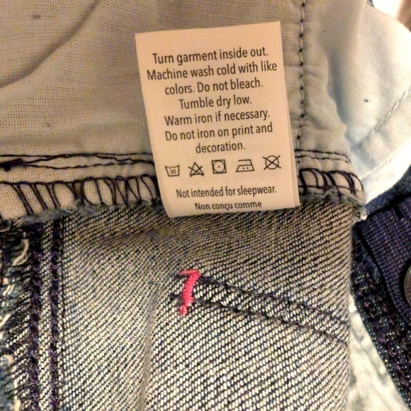 NWT Gymboree Girls Skinny Blue Jeans With Pink Accents Cotton Size 4T - Picture 7 of 7